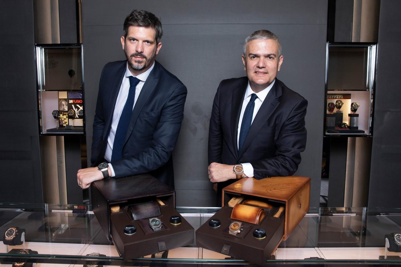 RICARDO GUADALUPE AND MARC NICOLOSI AT THE CLASSIC FUSION BERLUTI SCRITTO LAUNCH