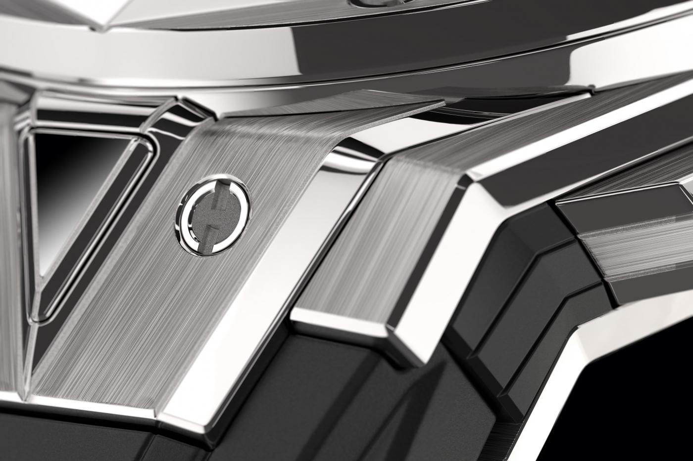 Big Bang Sang Bleu II Titanium - case close-up