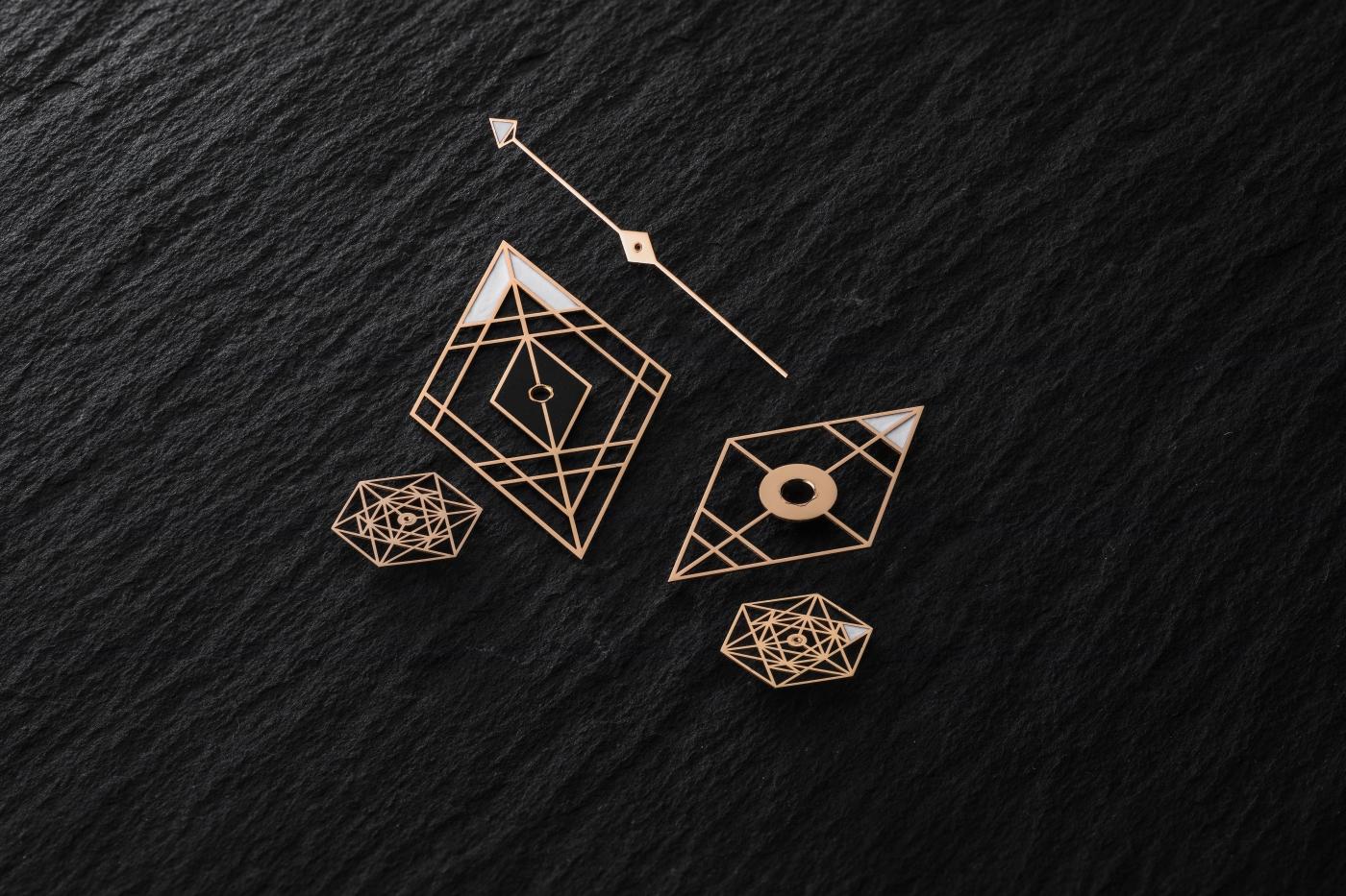 Dial and hands of the Big Bang Sang Bleu II King Gold