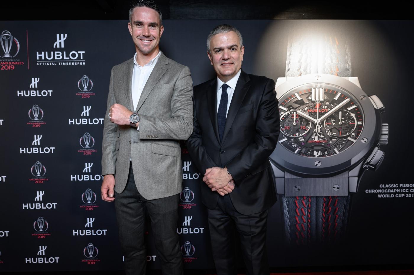 Kevin Pietersen and Ricardo Guadalupe at Baselworld 2019