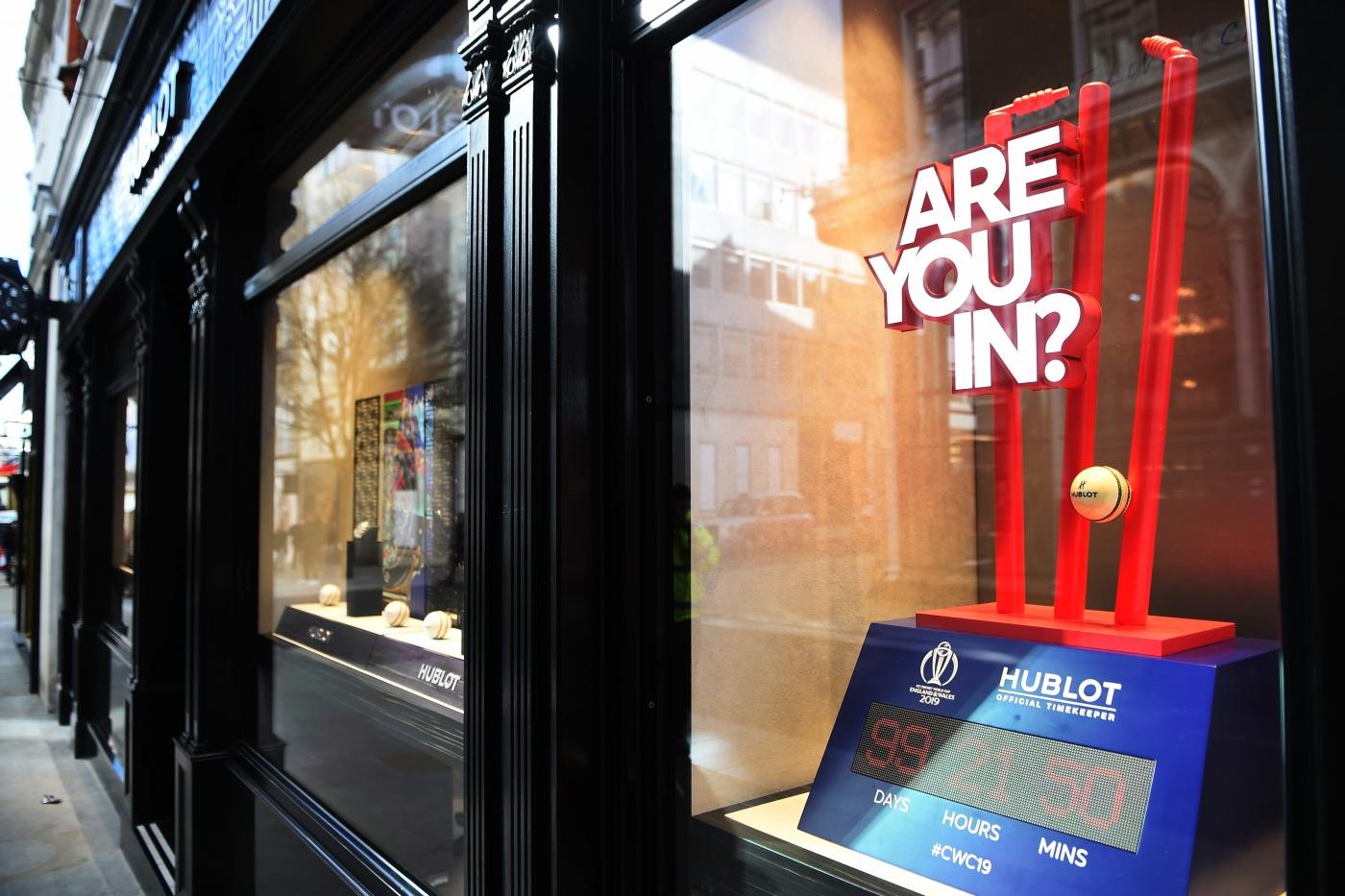 HUBLOT LAUNCHES THE COUNTDOWN  TO THE ICC CRICKET WORLD CUP 2019
