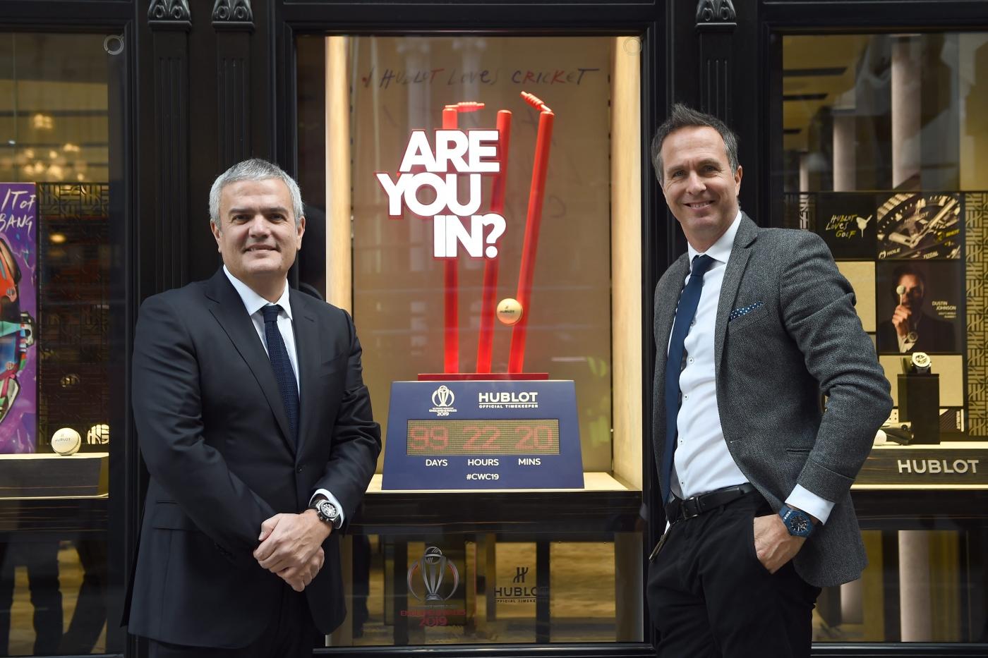HUBLOT LAUNCHES THE COUNTDOWN  TO THE ICC CRICKET WORLD CUP 2019