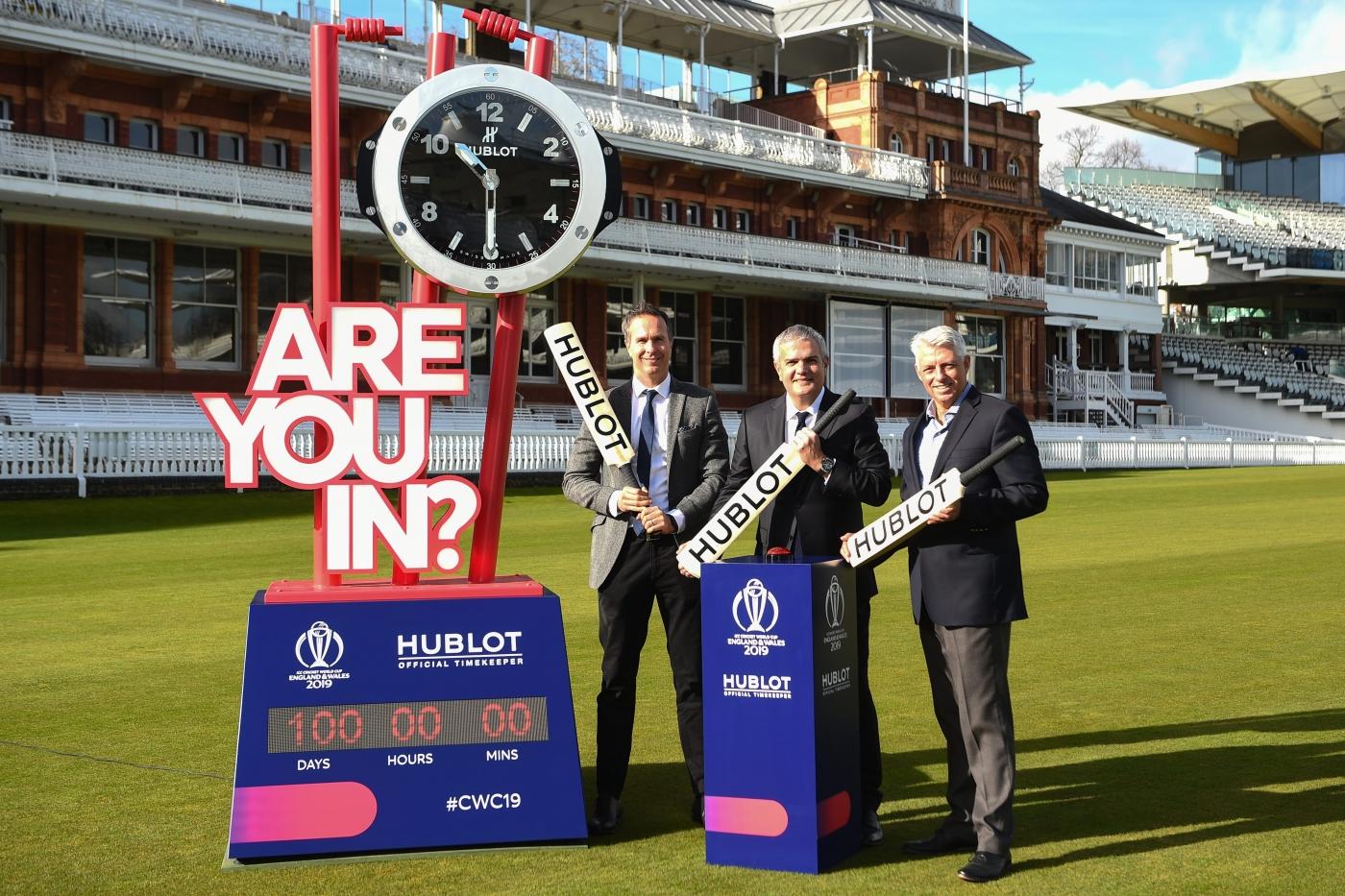 HUBLOT LAUNCHES THE COUNTDOWN  TO THE ICC CRICKET WORLD CUP 2019
