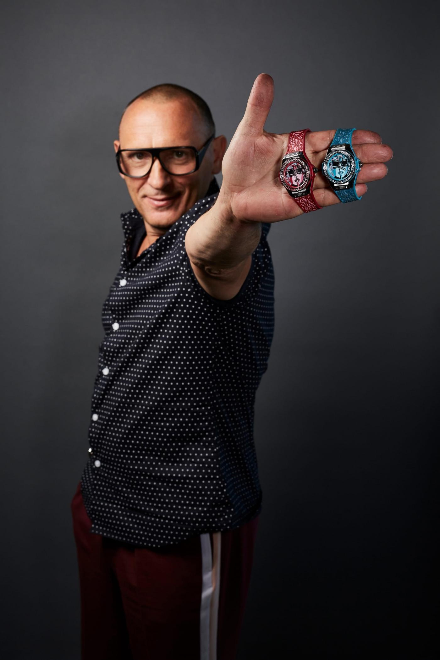 Marc Ferrero portrait with Hublot watches