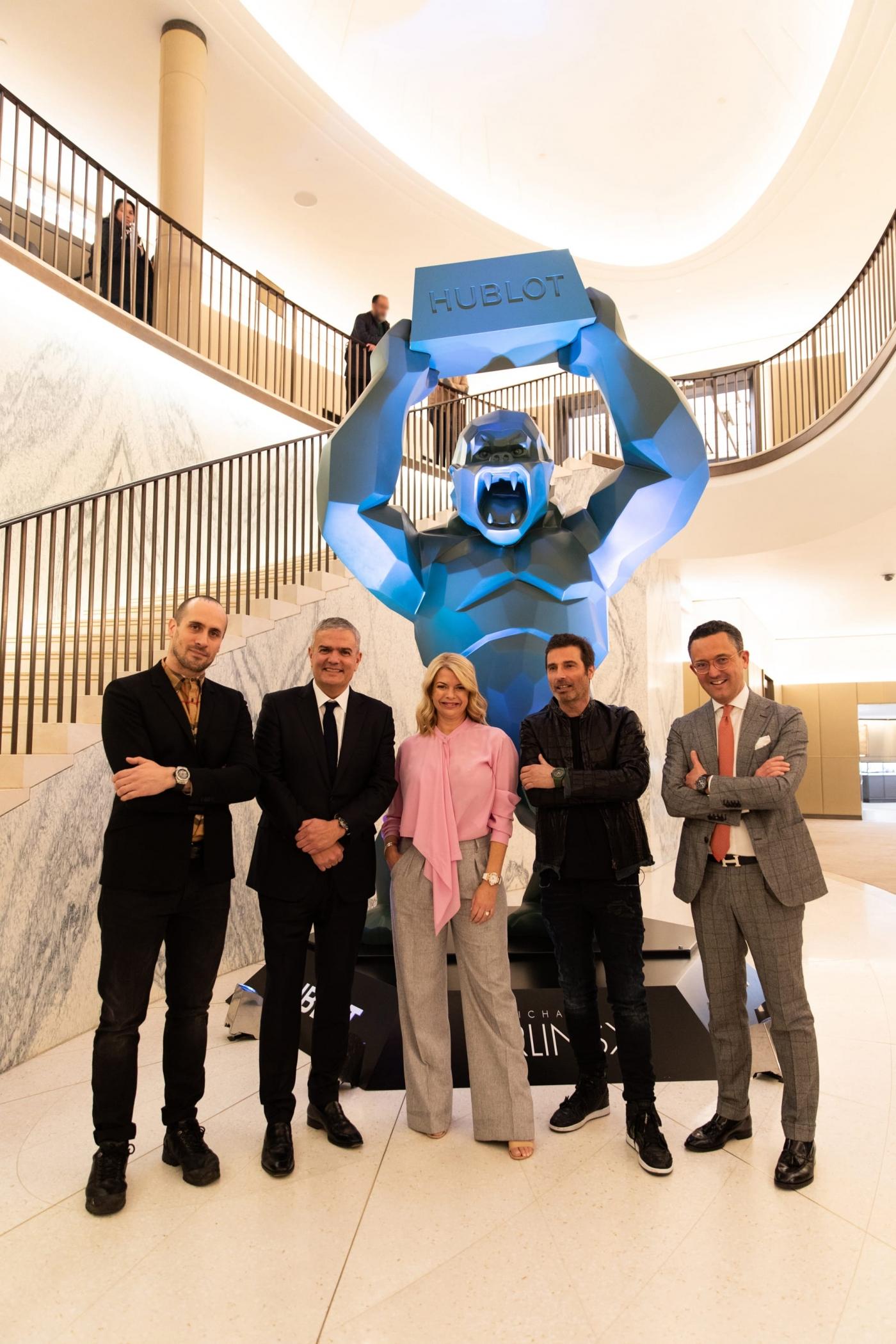 Ricardo Guadalupe with partners at Harrods