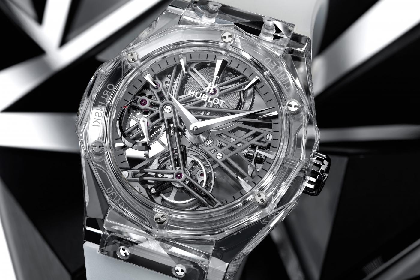 Dial detail on the Classic Fusion Tourbillon Orlinski Sapphire
