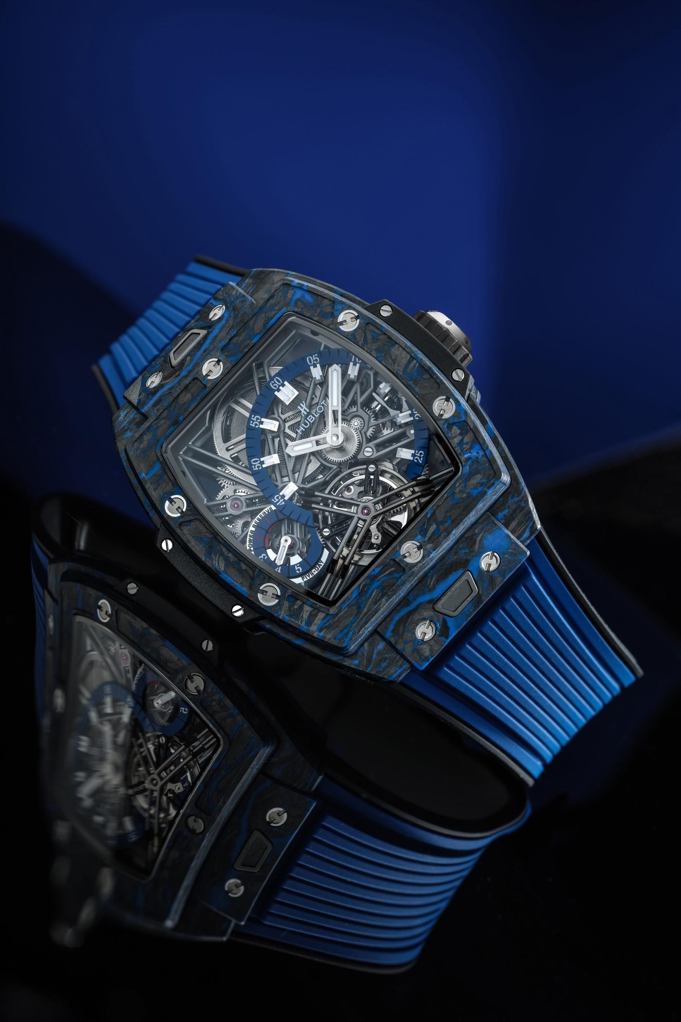 Case back of the Spirit of Big Bang Tourbillon Carbon Blue