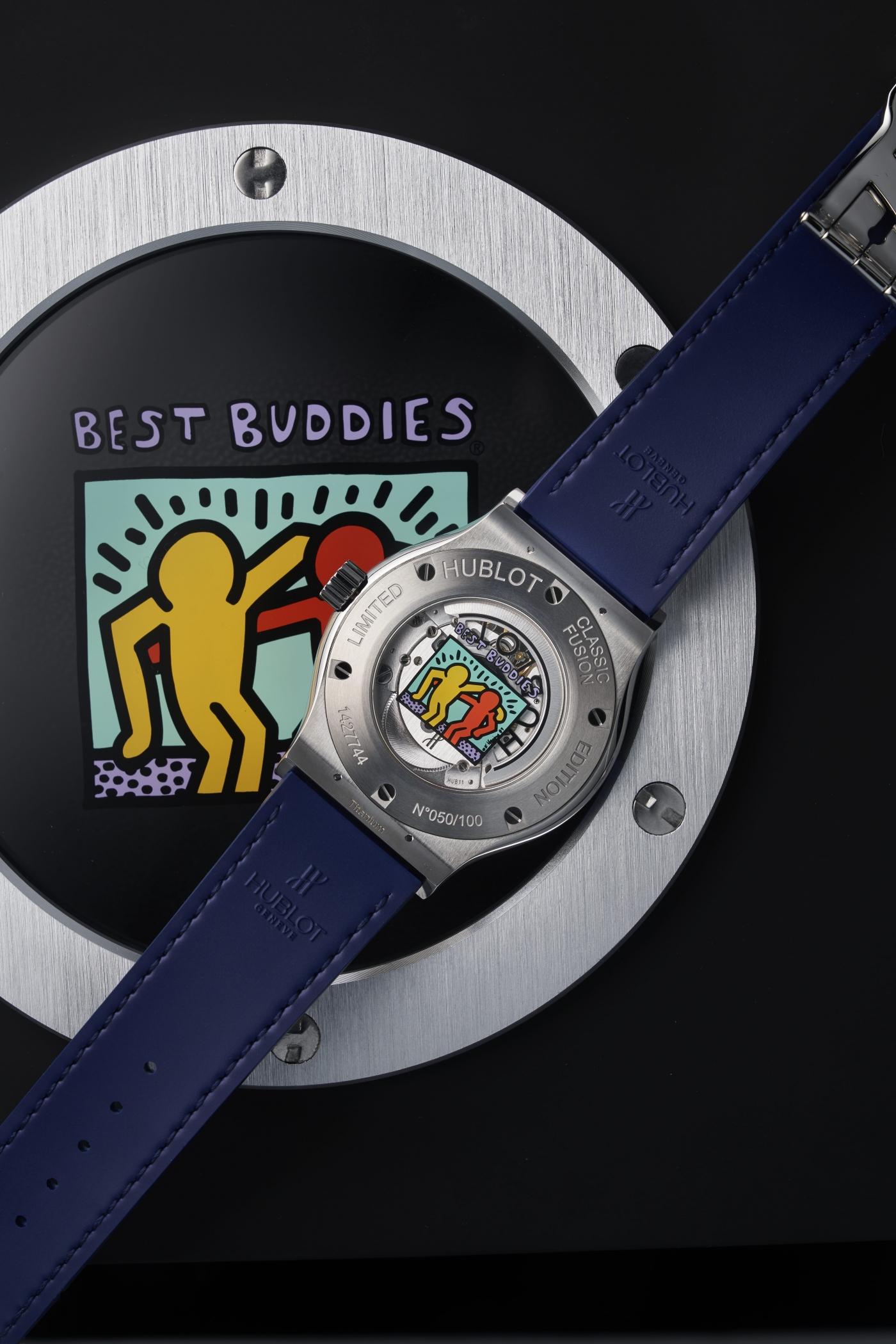 Hublot Classic Fusion Blue Full Pavé Best Buddies
