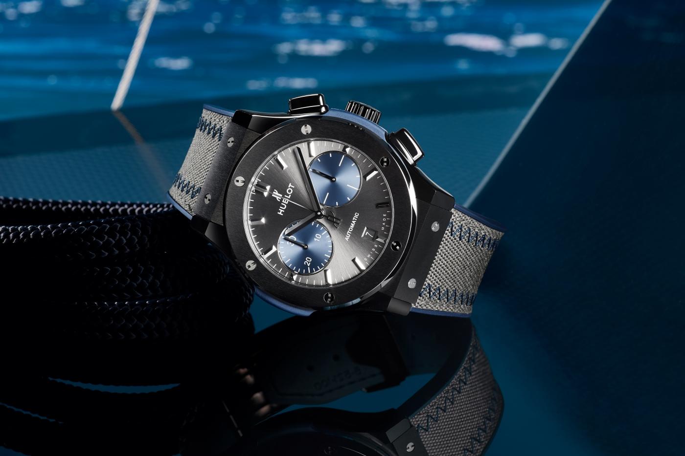 classic fusion chronograph bol d'or Mirabaud 45 mm front view