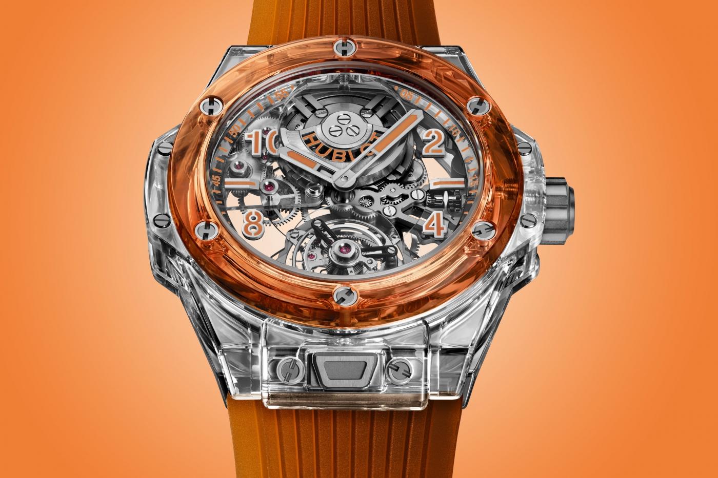 hublot sapphire orange