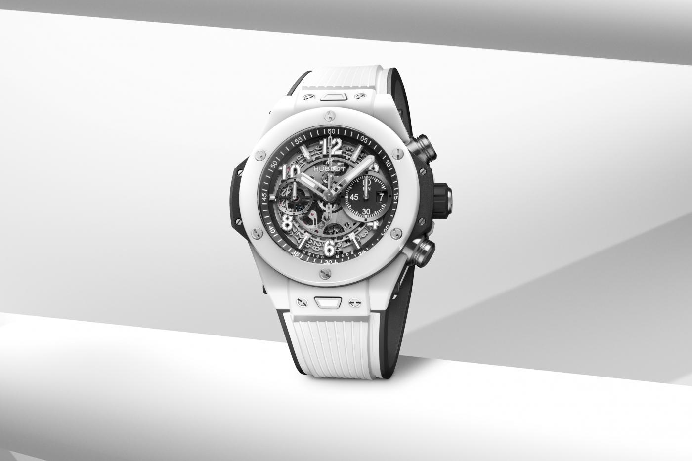 big bang unico white ceramic 44 mm lifestyle shot