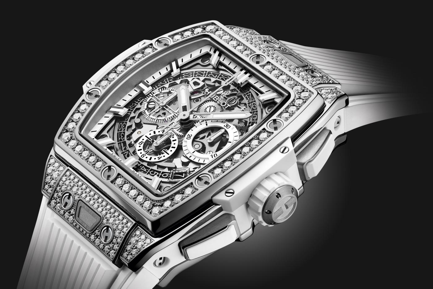 Spirit of Big Bang Titanium White Pavé 42 mm