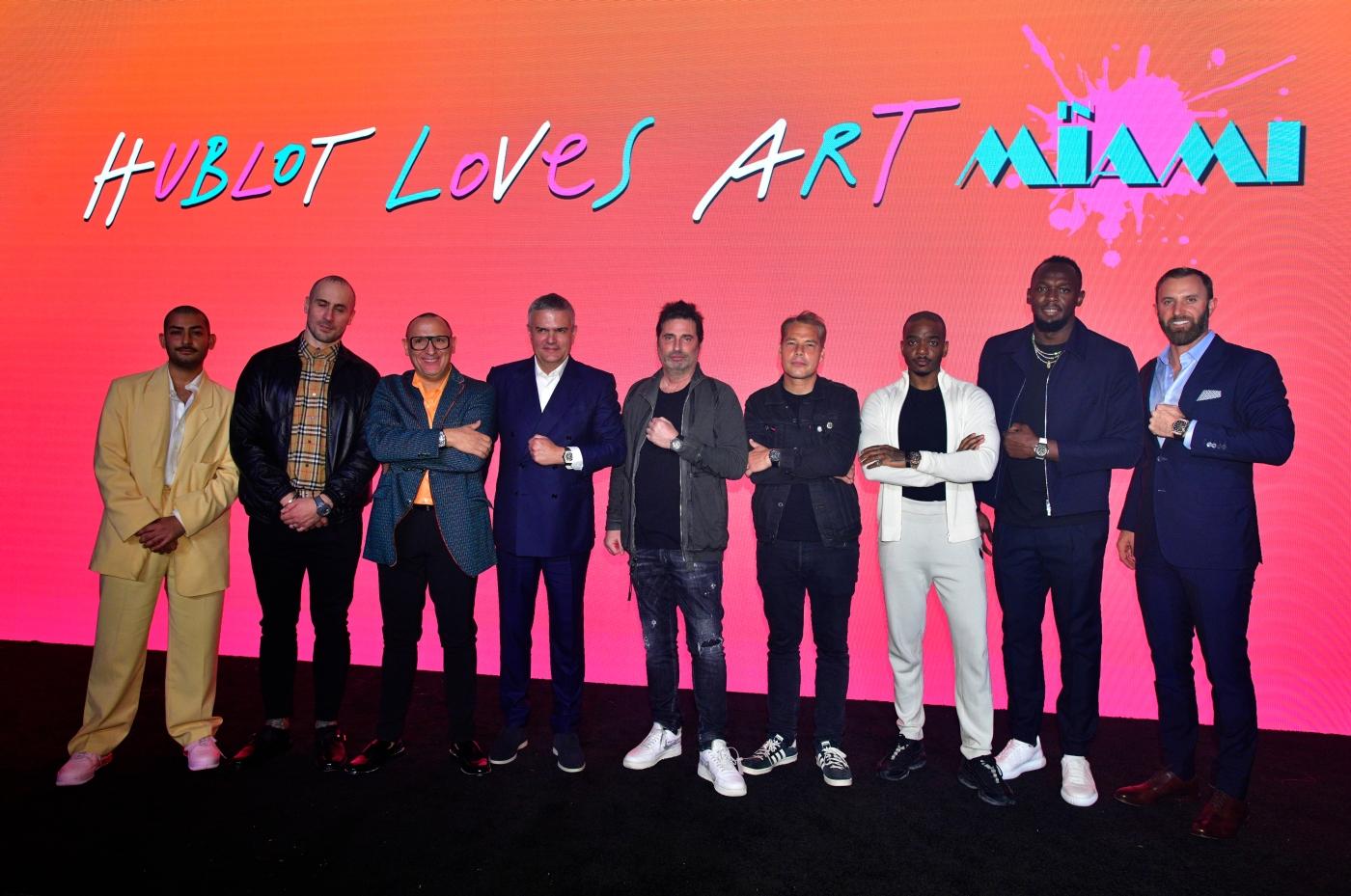 Hublot loves art Miami group photo