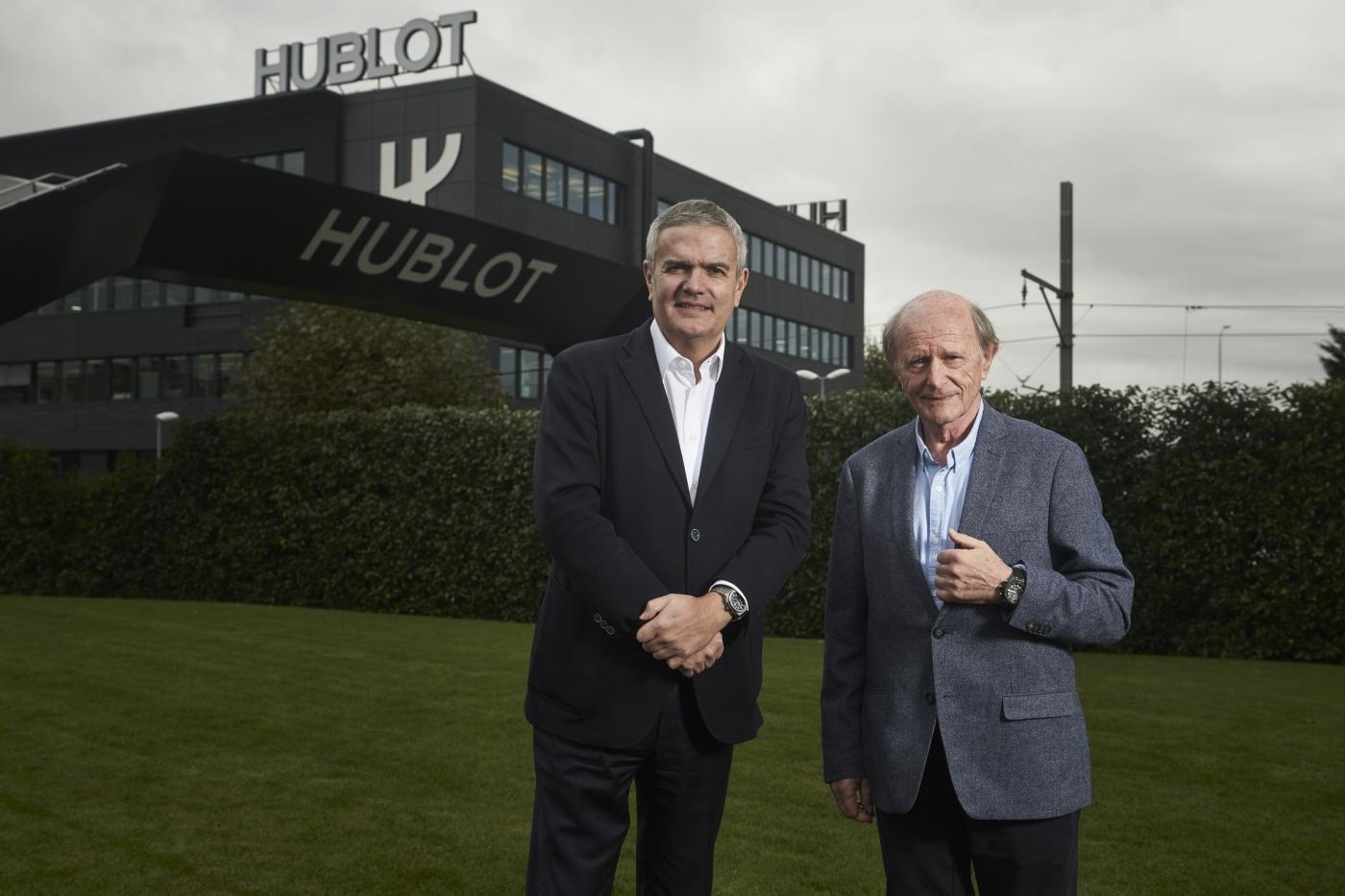 Hublot CEO Ricardo Guadalupe and Jean-Louis Etienne