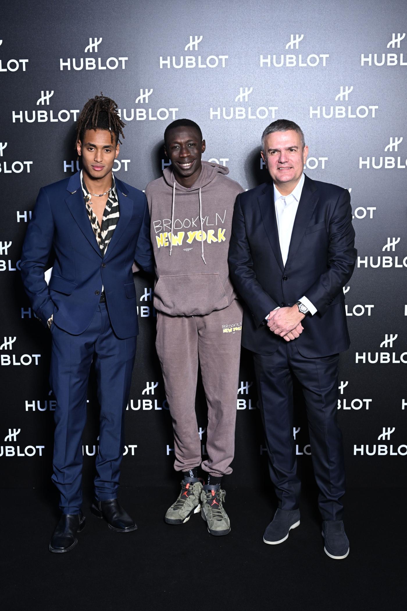 Madior Khaby Lame and Hublot CEO Ricardo Guadalupe