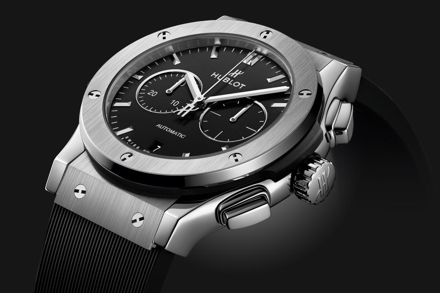 Classic Fusion Chronograph Titanium on Rubber 42 mm Hublot