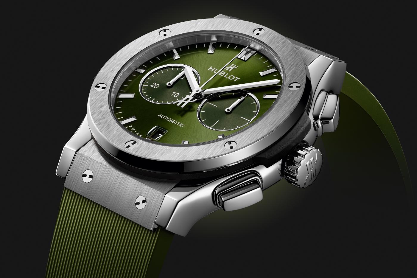 classic Fusion Chronograph Titanium Green 42 mm