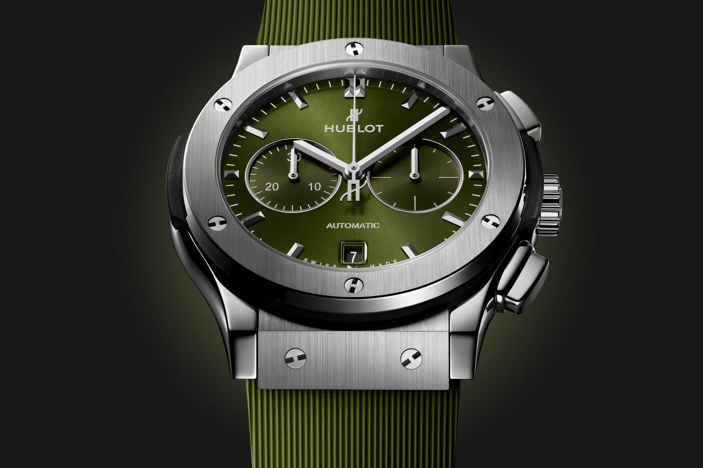 classic Fusion Chronograph Titanium Green 42 mm
