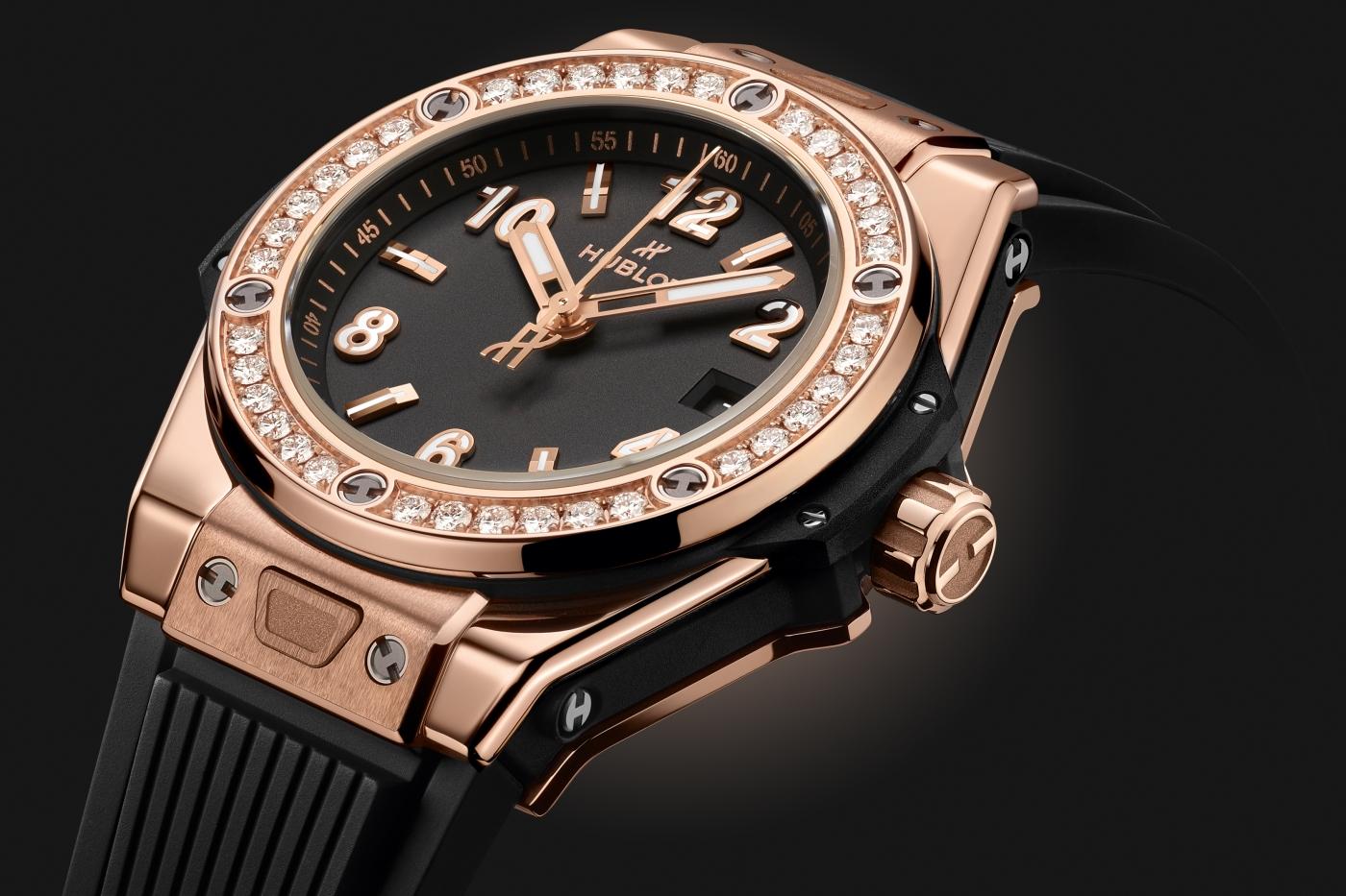 Big Bang One Click King Gold Diamonds 33 mm