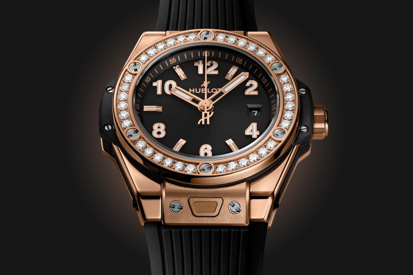Big Bang One Click King Gold Diamonds 33 mm