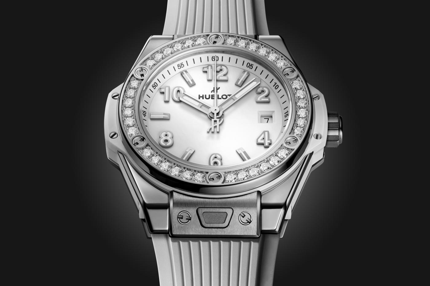 Big Bang One Click Steel White Diamonds 33 mm