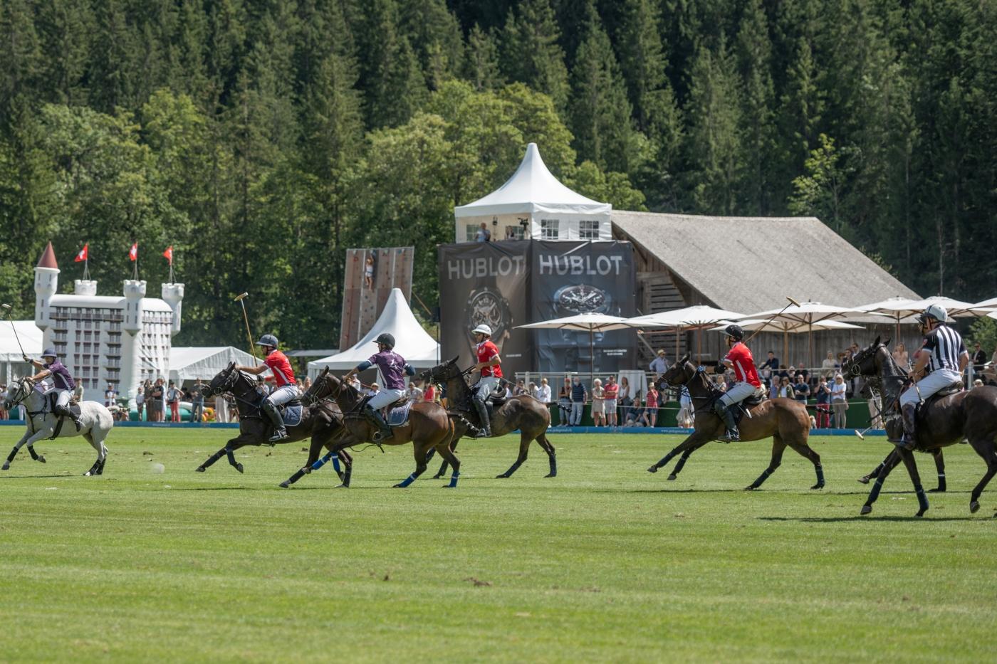 Hublot Polo Gstaad 2022 live action landscape