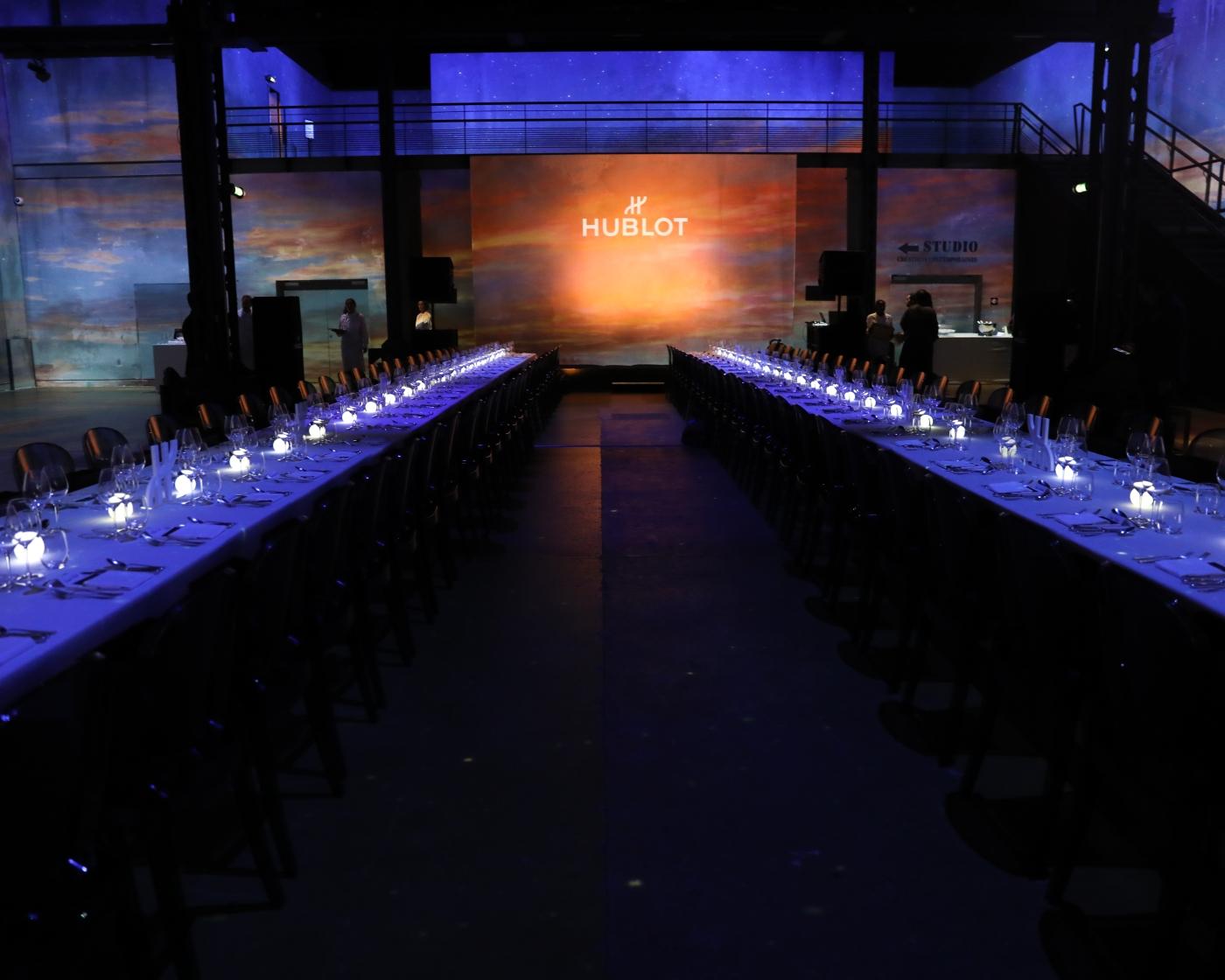 Launch of the Hublot Big Bang Gourmet at the Atelier des Lumières, Paris