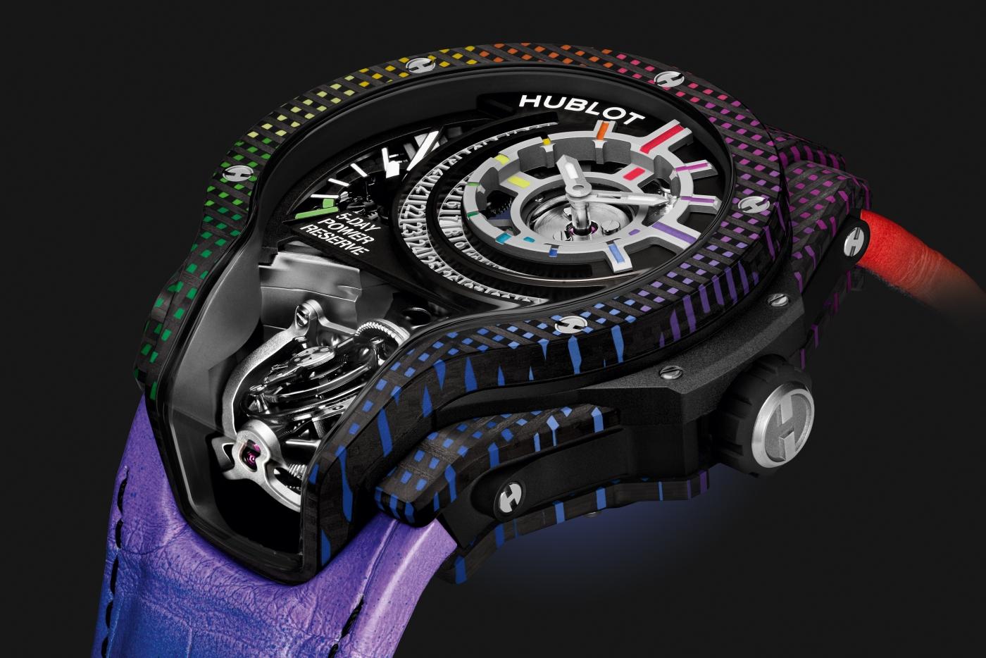 MP-09 Tourbillon Bi-Axis Rainbow 3D Carbon 49 mm