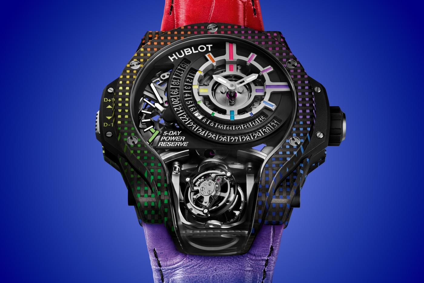 MP-09 Tourbillon Bi-Axis Rainbow 3D Carbon 49 mm