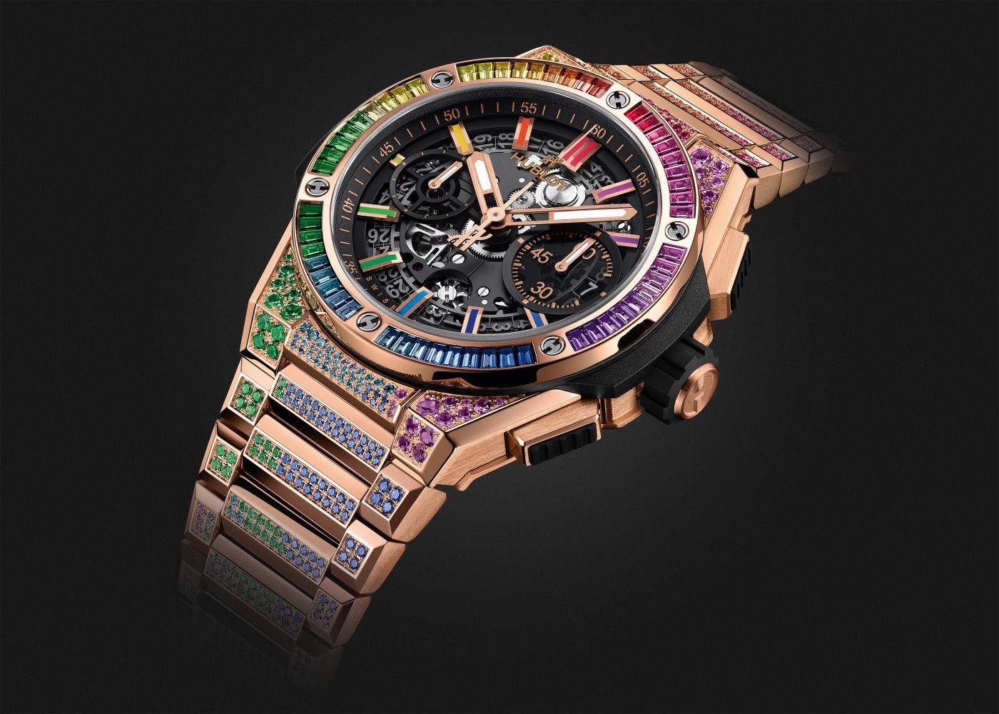 Big Bang Integrated King gold Rainbow 42 mm