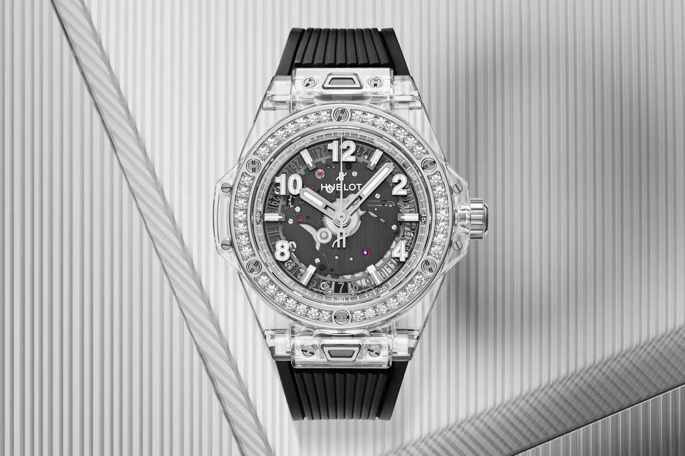 Big Bang One Click Sapphire Diamonds Black Dial 39 mm
