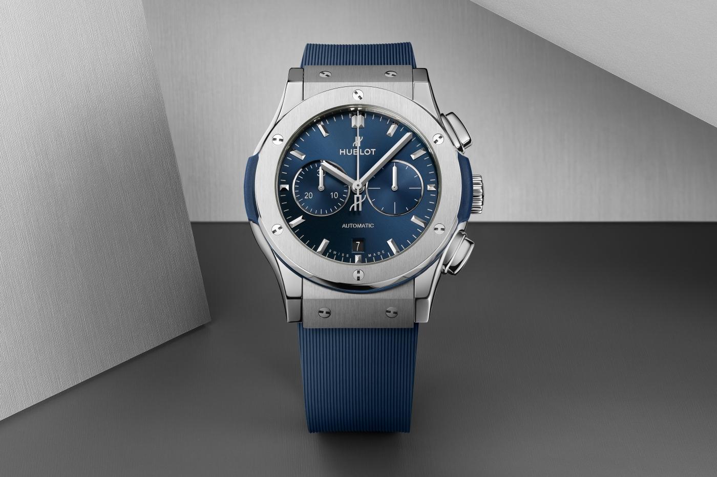 Classic Fusion Chronograph Titanium Blue 42 mm