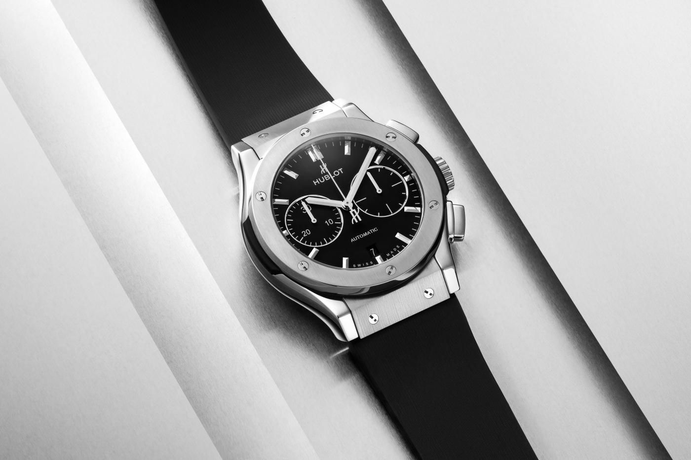 Classic Fusion Chronograph Titanium on Rubber 45 mm