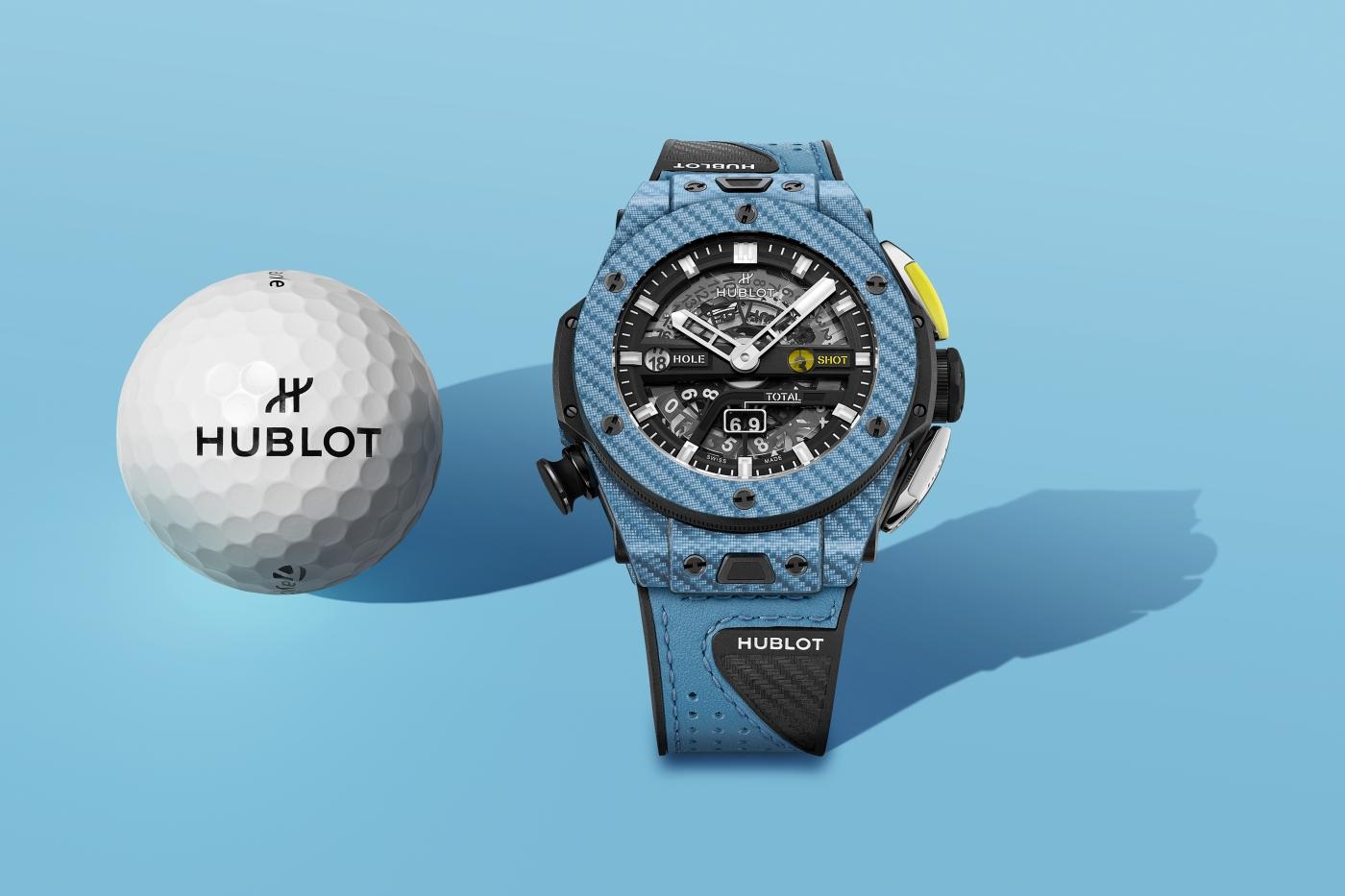 Big Bang Unico Golf Sky Blue Carbon 45 mm