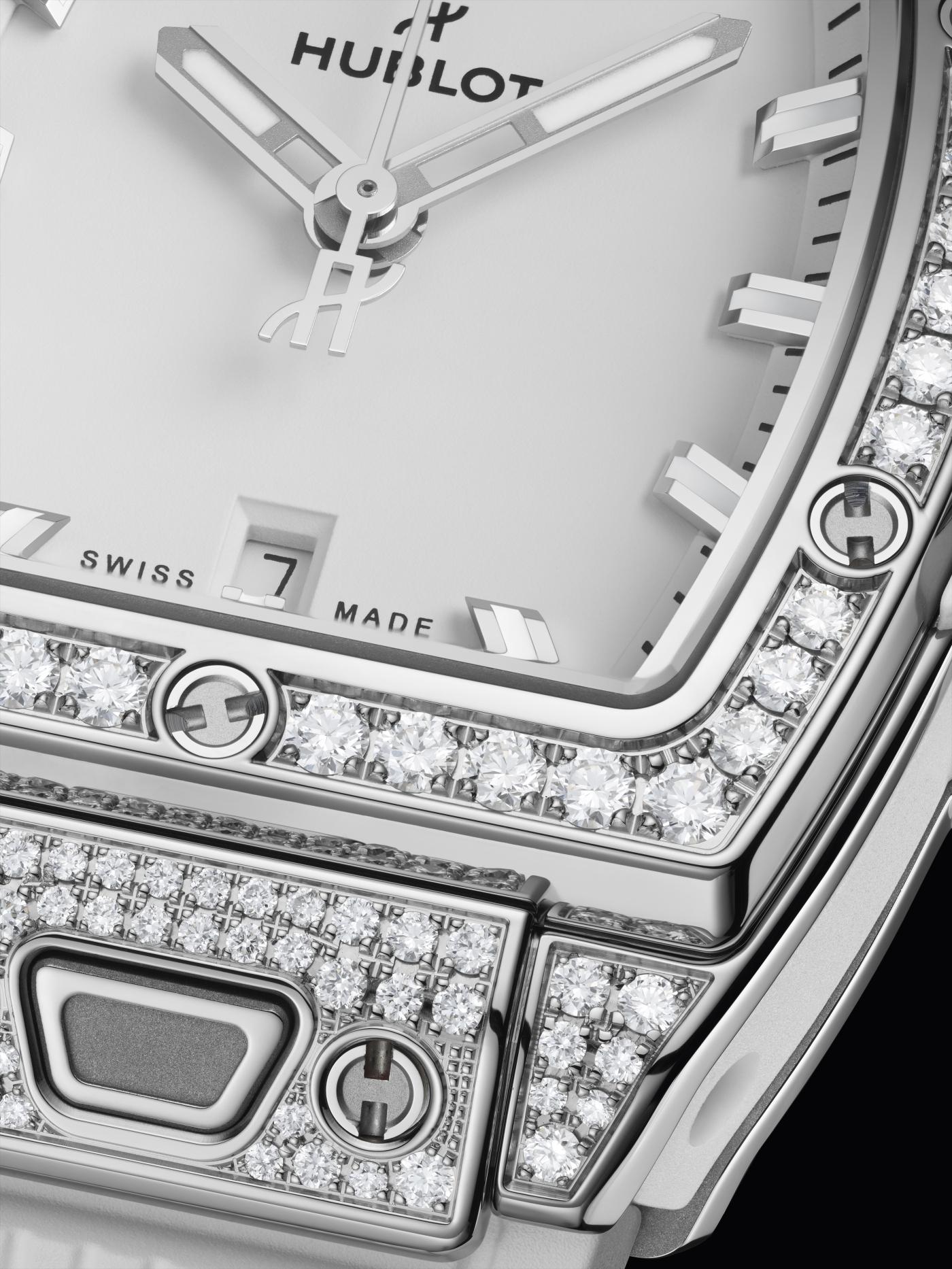 Spirit of Big Bang Steel White Pavé 32 mm