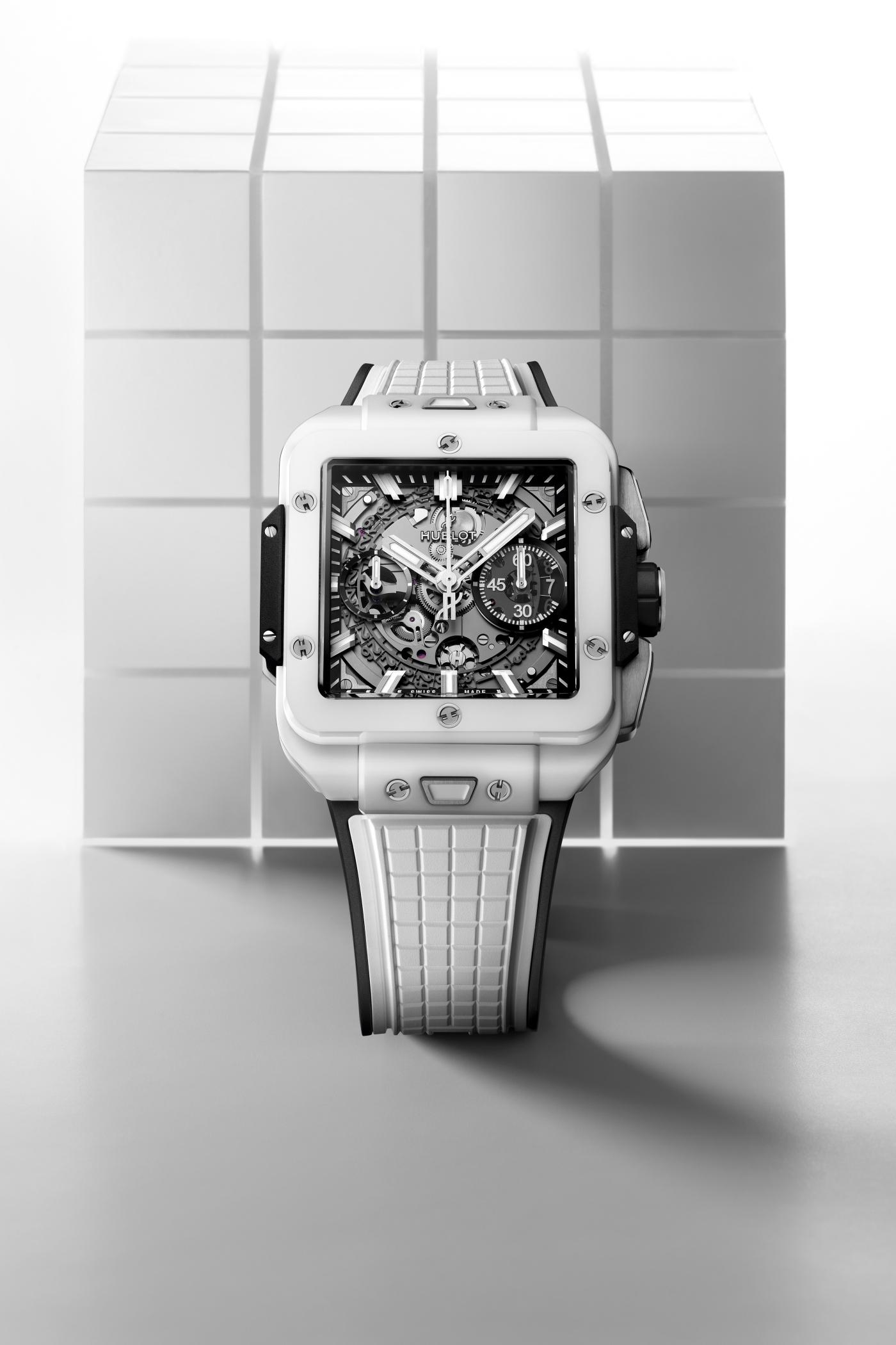 Square Bang Unico White Ceramic 42 mm