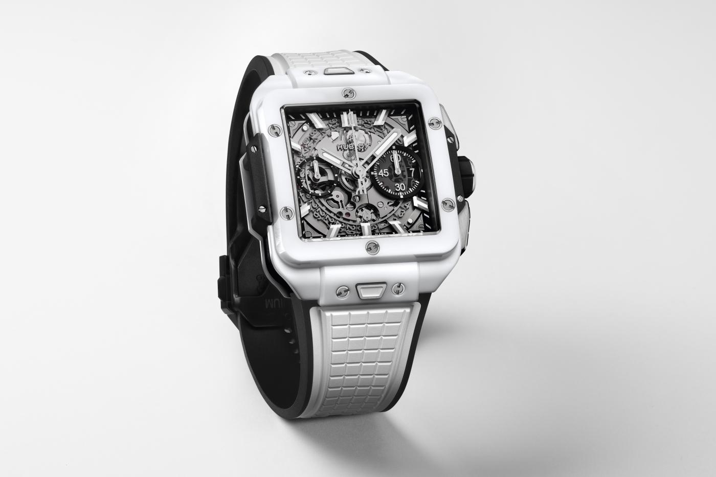 Square Bang Unico White Ceramic 42 mm