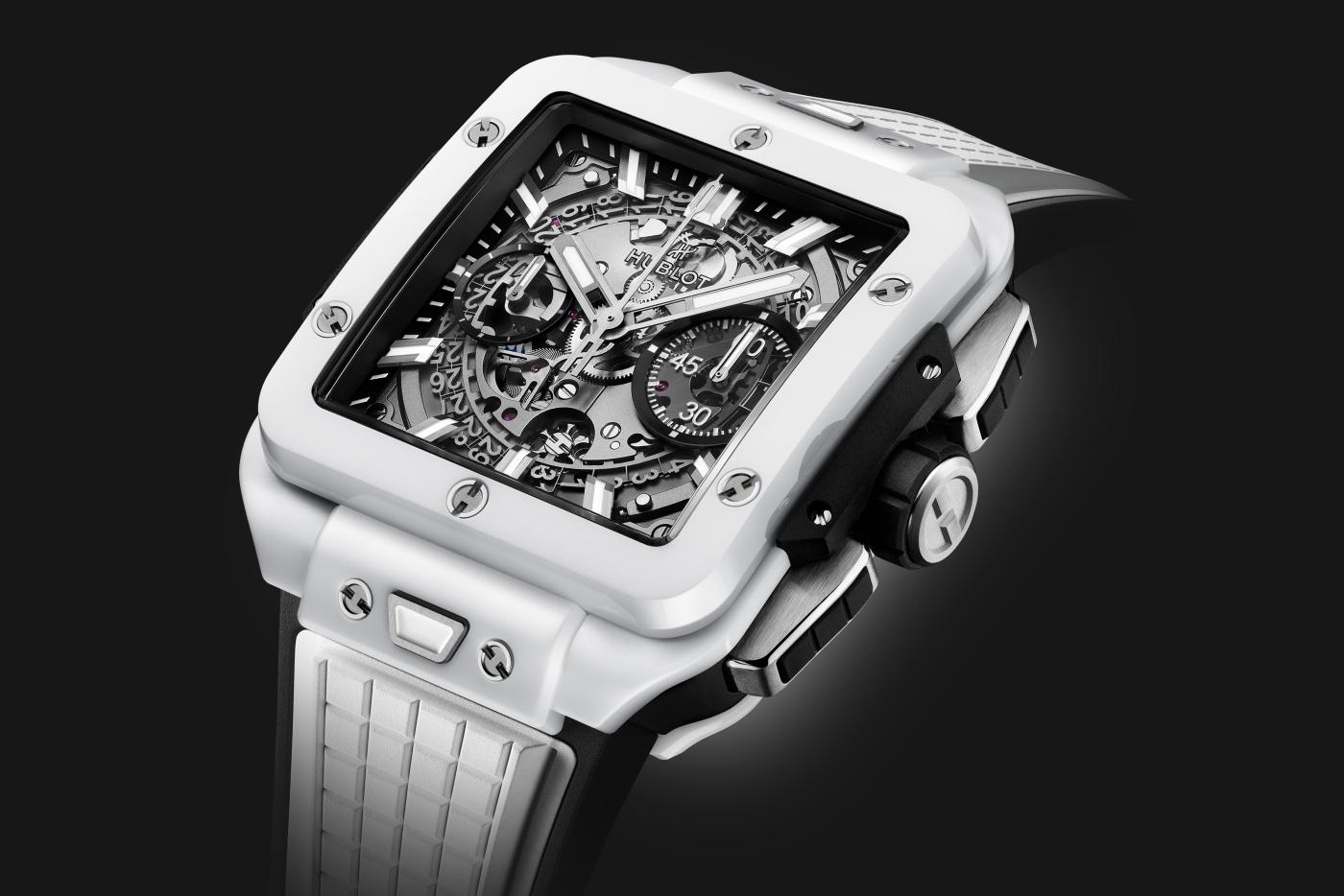 Square Bang Unico White Ceramic 42 mm