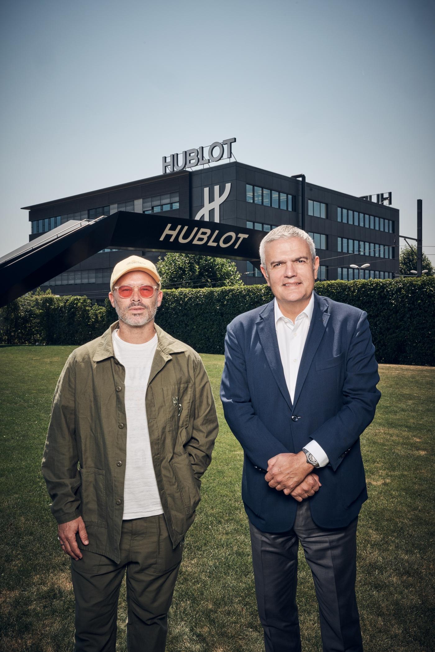Daniel Arsham & Hublot CEO Ricardo Guadalupe 