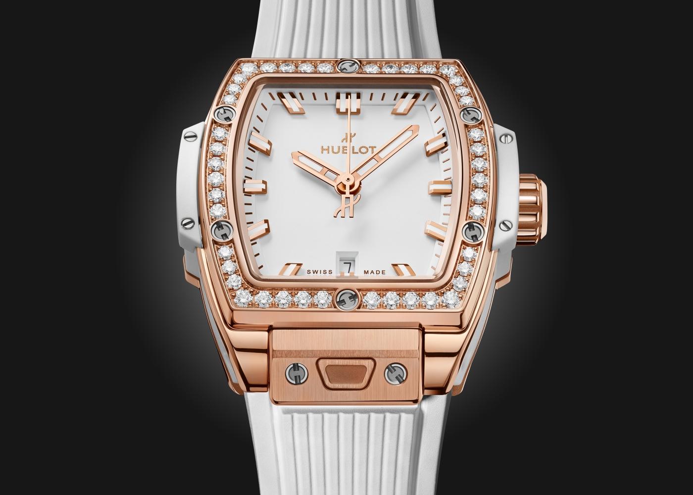 Spirit of Big Bang King Gold White Diamonds 32 mm