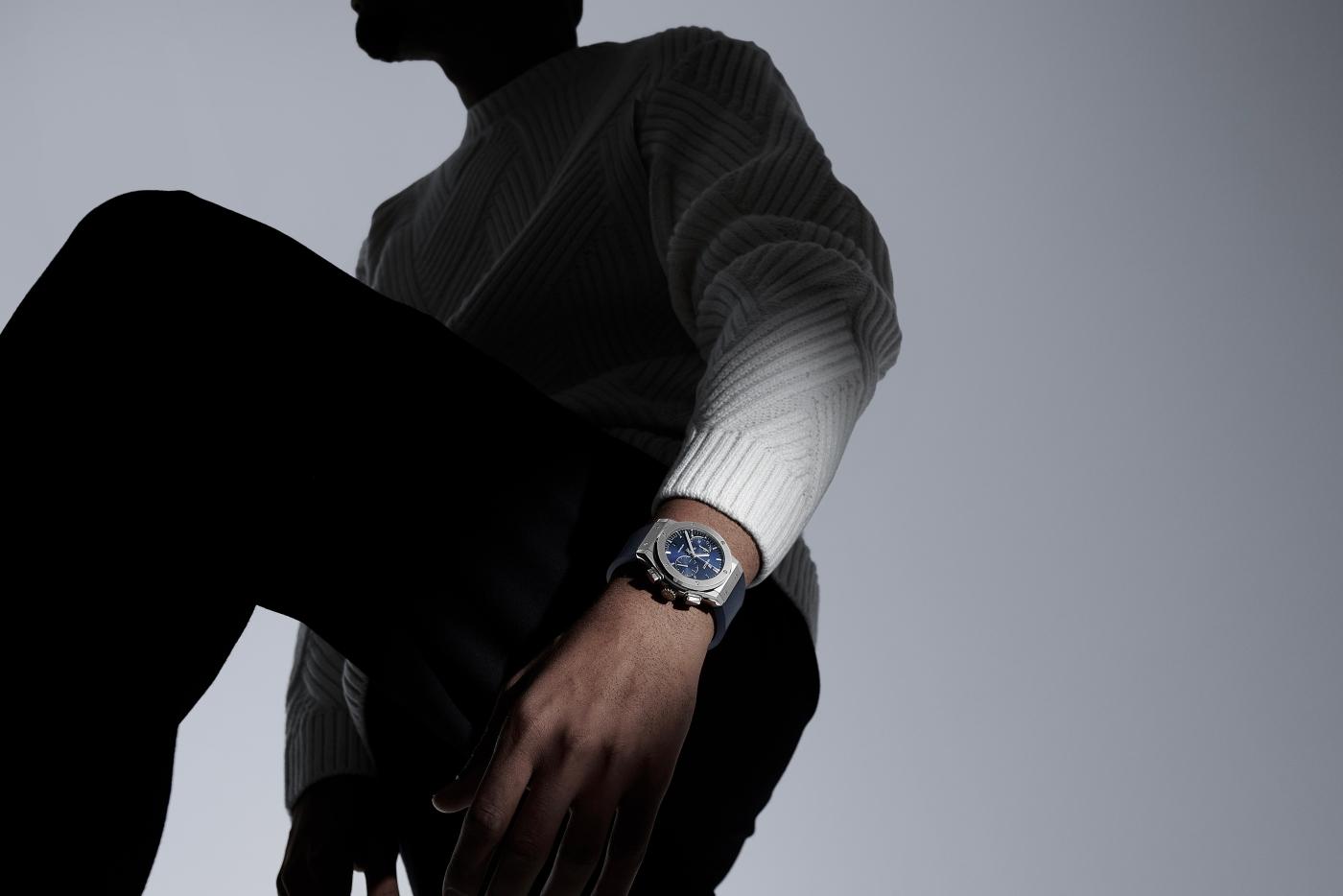 Classic Fusion Chronograph Titanium Blue 45 mm