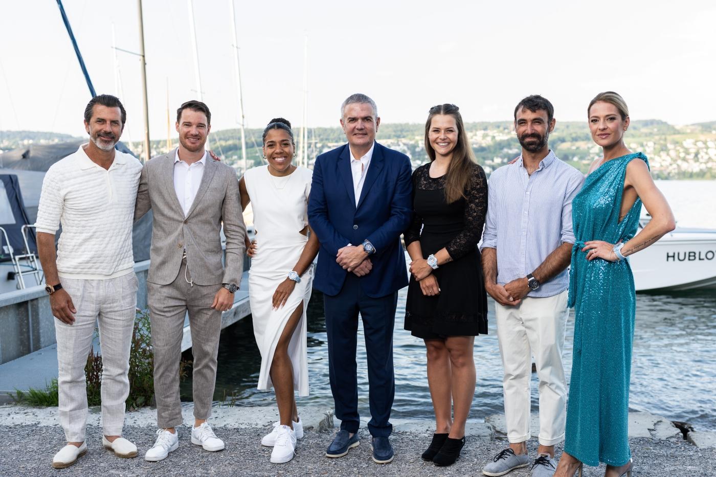Andreas Carminada - Dario Cologna - Mujinga Kambundji - Hublot CEO (RICARDO GUADALUPE) - Corinne Suter - Alan Roura - Christa Rigozzi