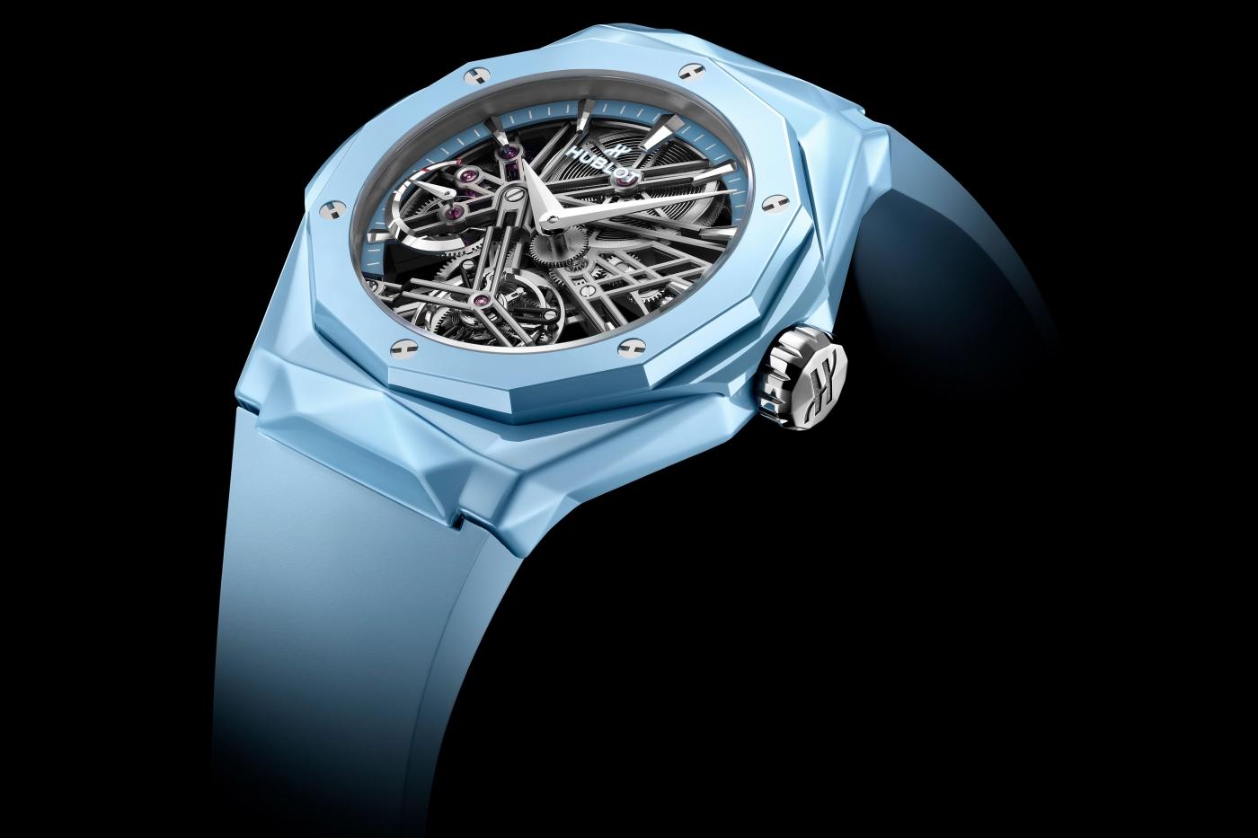 Hublot Classic Fusion Tourbillon Orlinski Sky Blue PR Shot