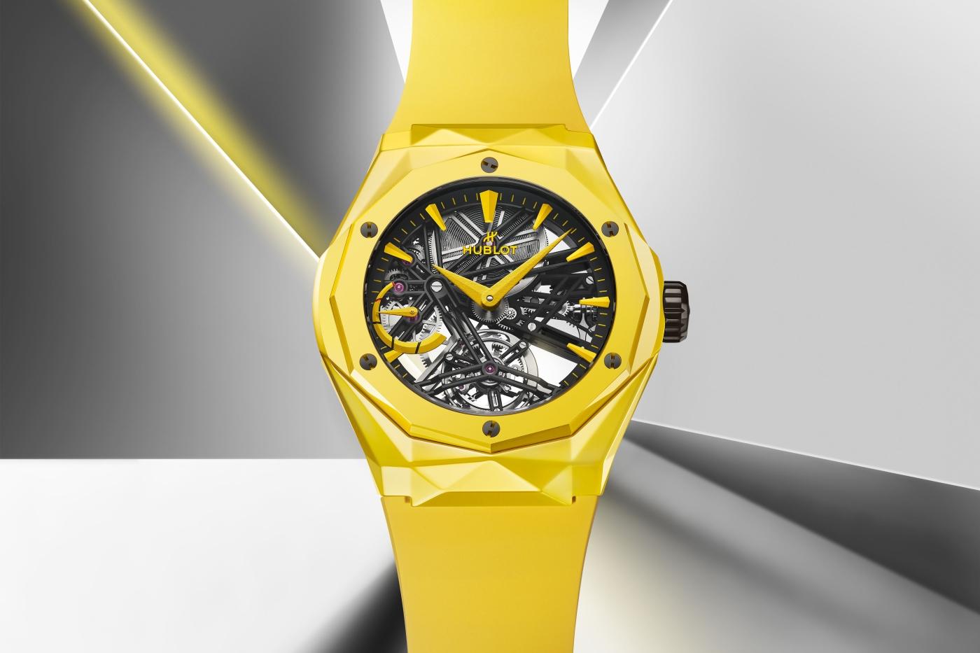 Hublot Classic Fusion Tourbillon Orlinski Yellow Magic Lifestyle