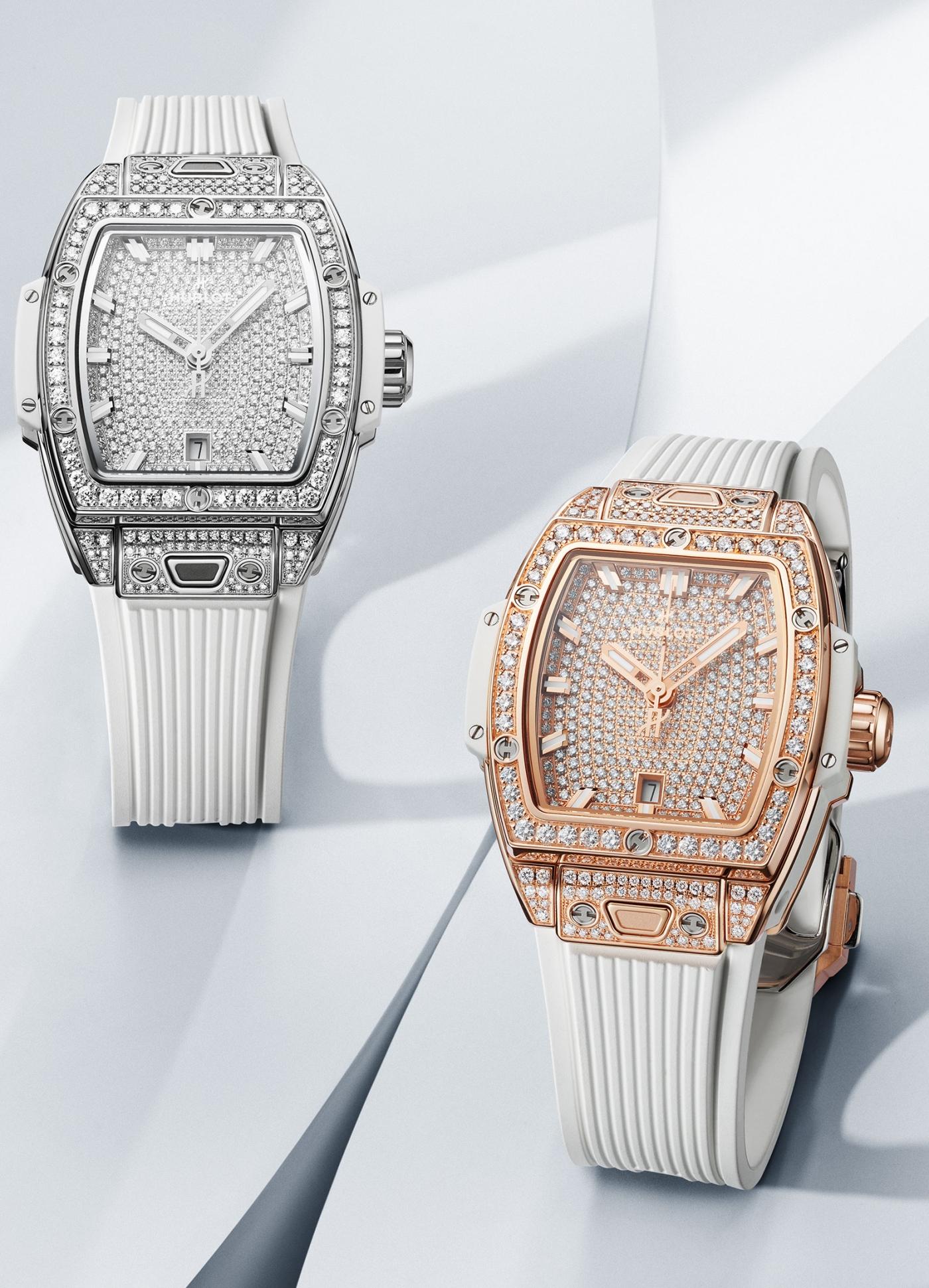 Hublot Spirit of Big Bang King Gold & Steel White Full Pave