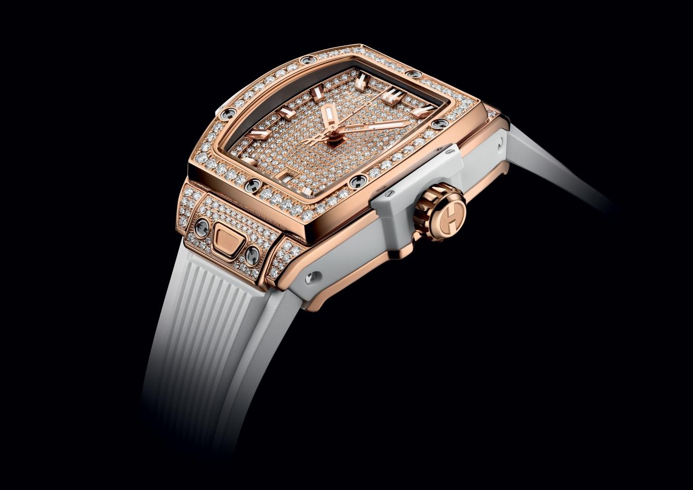 Hublot Spirit of Big Bang King Gold White Full Pave PR Shot