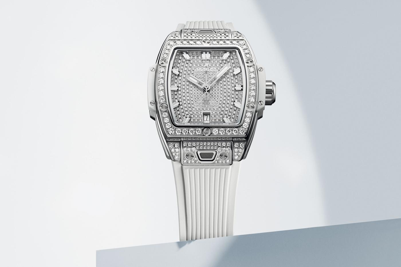 Spirit of Big Bang Steel White Full Pavé 32 mm