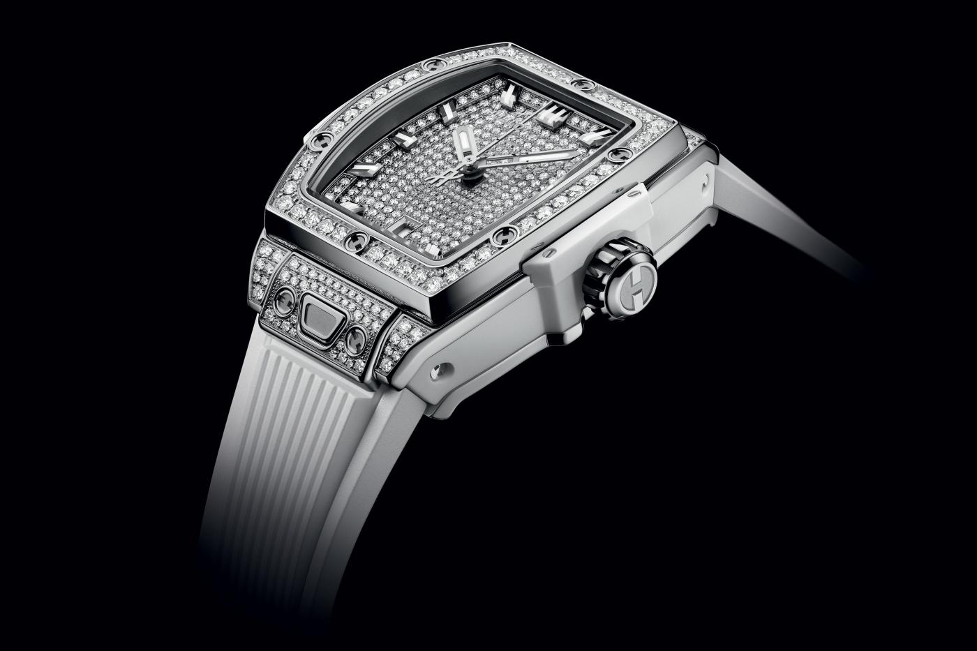 Hublot Spirit of Big Bang Steel White Full Pave PR Shot