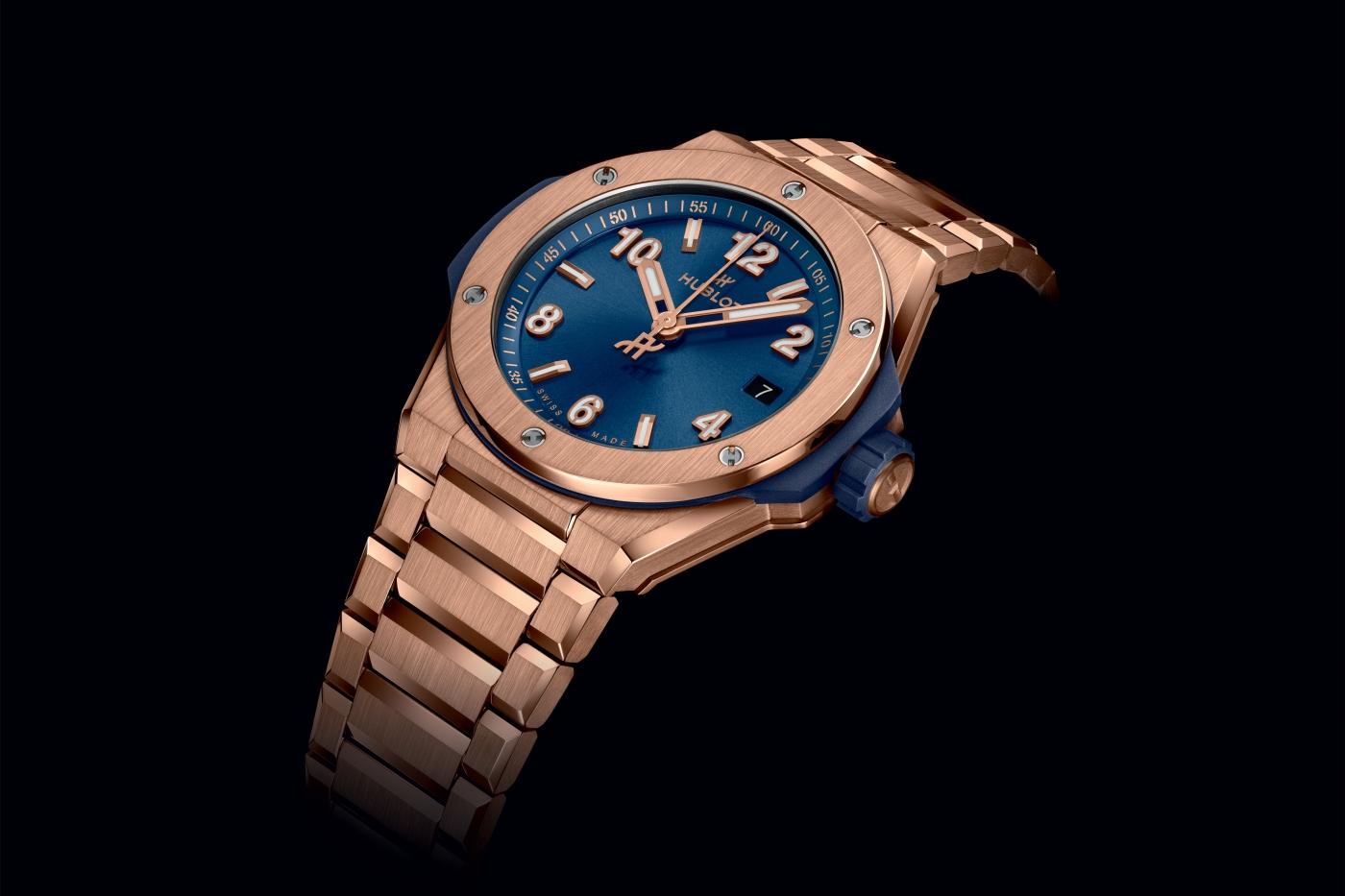  Big Bang Integrated Time Only King Gold Blue 38 mm