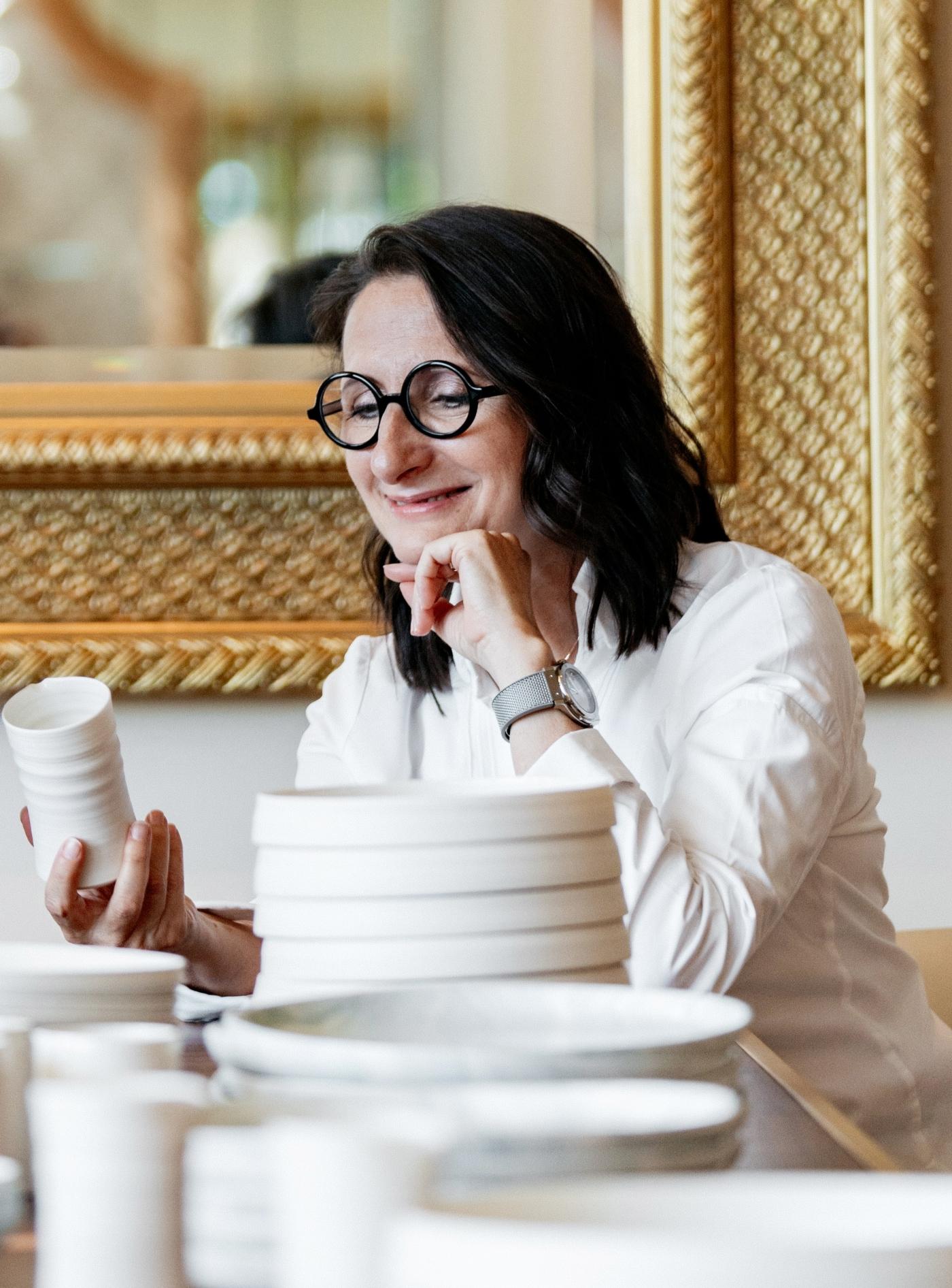 Anne-Sophie Pic sitting